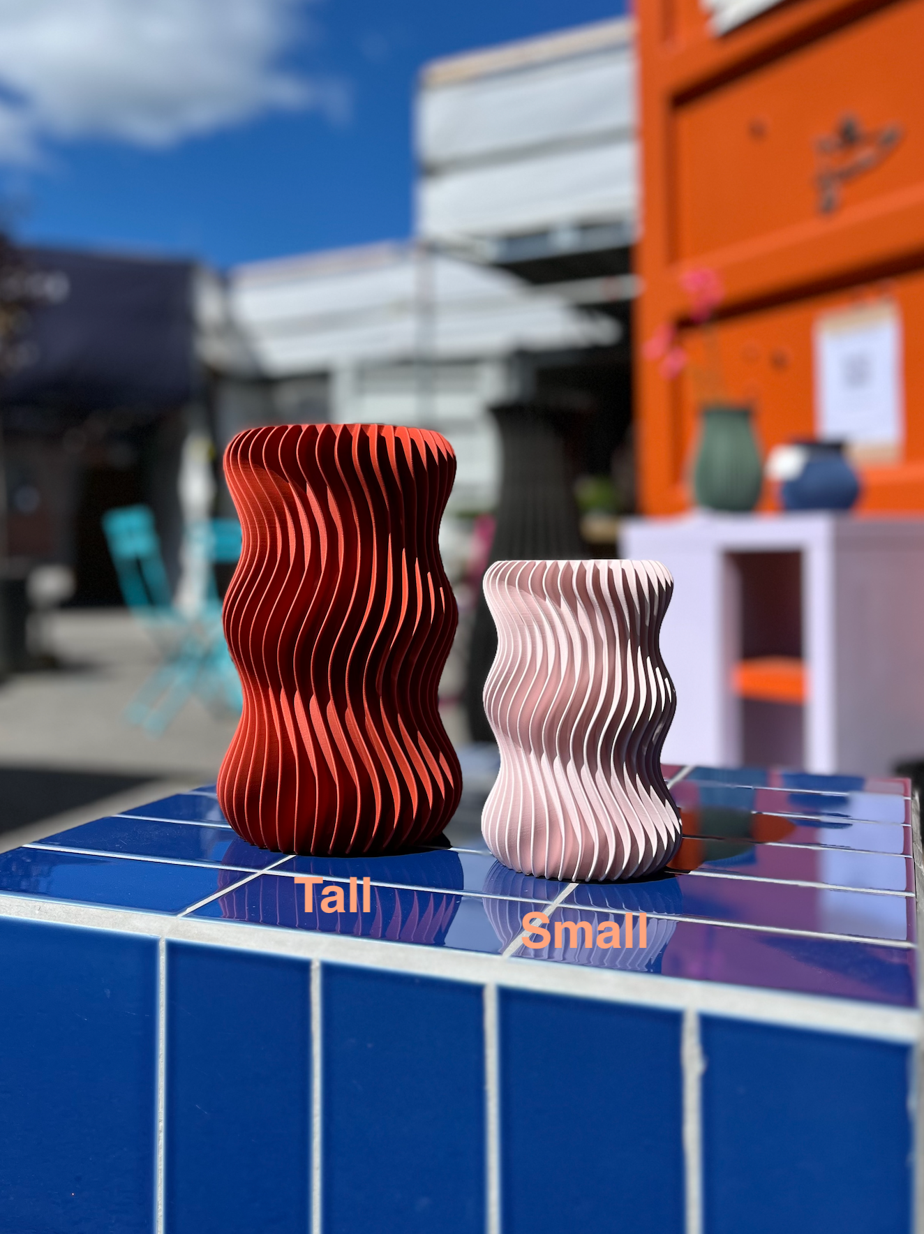 Tall Snurr Vase