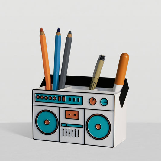 Boombox Pen Stand